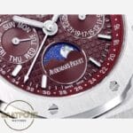 Audemars Piguet 26574BC Royal Oak Perpetual Calendar Çelik 41mm Bordo Kadran 5134 Super Clone ETA