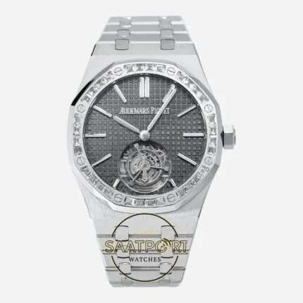 Audemars Piguet 26730BC Royal Oak Baget Bezel 41mm Gray Dial 2950 Tourbillon Super Clone ETA