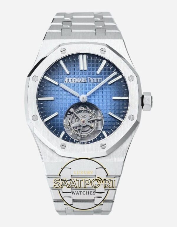 Audemars Piguet 26730ST Royal Oak Stainless Steel 41mm Blue Dial 2950 Tourbillon Super Clone ETA