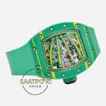 Richard Mille RM 59-01 Yohan Blake Yeşil Karbon Kasa Kauçuk Kordon Tourbillon Super Clone ETA