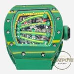 Richard Mille RM 59-01 Yohan Blake Yeşil Karbon Kasa Kauçuk Kordon Tourbillon Super Clone ETA
