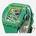 Richard Mille RM 59-01 Yohan Blake Yeşil Karbon Kasa Kauçuk Kordon Tourbillon Super Clone ETA