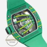 Richard Mille RM 59-01 Yohan Blake Yeşil Karbon Kasa Kauçuk Kordon Tourbillon Super Clone ETA