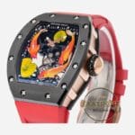 Richard Mille RM S10 Koi Fish Dial Ceramic Case Red Rubber Strap Tourbillon Super Clone ETA