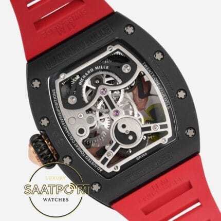 Richard Mille RM S10 Koi Fish Dial Ceramic Case Red Rubber Strap Tourbillon Super Clone ETA