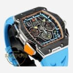 Richard Mille RM65-01 McLaren Karbon Kasa Turkuaz Kauçuk Kordon Tourbillon Super Clone ETA