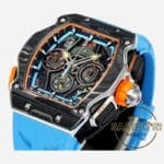 Richard Mille RM65-01 McLaren Karbon Kasa Turkuaz Kauçuk Kordon Tourbillon Super Clone ETA