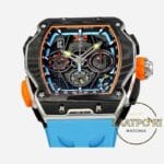 Richard Mille RM65-01 McLaren Karbon Kasa Turkuaz Kauçuk Kordon Tourbillon Super Clone ETA