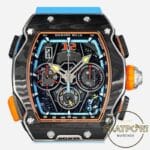 Richard Mille RM65-01 McLaren Karbon Kasa Turkuaz Kauçuk Kordon Tourbillon Super Clone ETA