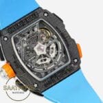 Richard Mille RM65-01 McLaren Karbon Kasa Turkuaz Kauçuk Kordon Tourbillon Super Clone ETA