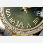 Rolex Datejust 31mm 278383RBR ARF Romen Rakamlı Yeşil Kadran 2688 Super Clone ETA