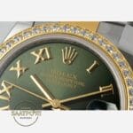 Rolex Datejust 31mm 278383RBR ARF Romen Rakamlı Yeşil Kadran 2688 Super Clone ETA
