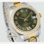 Rolex Datejust 31mm 278383RBR ARF Romen Rakamlı Yeşil Kadran 2688 Super Clone ETA