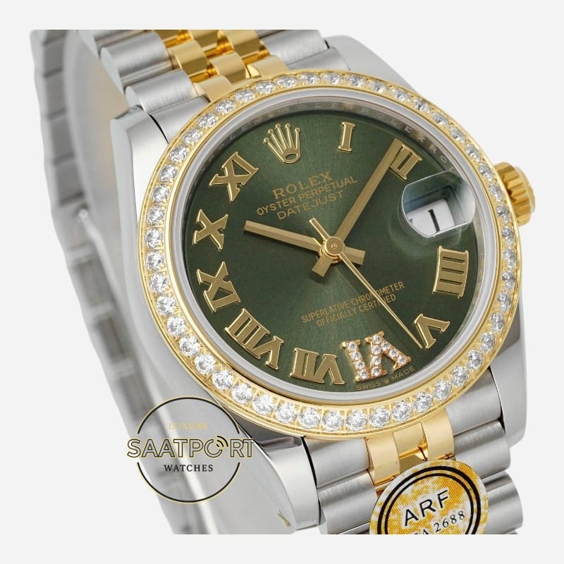 Rolex Datejust 31mm 278383RBR ARF Taşlı Bezel 904L Kasa Jubilee Kordon 2688 Super Clone ETA