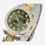 Rolex Datejust 31mm ARF 278273 Taşlı Bezel Taşlı Yeşil Kadran Oyster Kordon 2688 Super Clone ETA