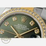 Rolex Datejust 31mm ARF 278273 Taşlı Bezel Taşlı Yeşil Kadran Oyster Kordon 2688 Super Clone ETA