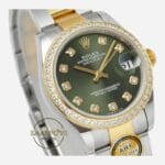 Rolex Datejust 31mm ARF 278273 Taşlı Bezel Taşlı Yeşil Kadran Oyster Kordon 2688 Super Clone ETA