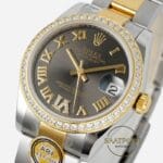 Rolex Datejust 31mm ARF 278381RBR Roma Rakamlı Gri Kadran Oyster Kordon 2688 Super Clone ETA