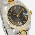 Rolex Datejust 31mm ARF 278381RBR Roma Rakamlı Gri Kadran Oyster Kordon 2688 Super Clone ETA