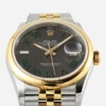 Rolex Datejust 36mm Wimbledon Yeşil Roma Kadran 126203 Super Clone Eta