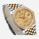 Rolex Datejust 36mm Champagne Jubilee Motif 126283RBR Super Clone Eta