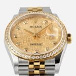 Rolex Datejust 36mm Champagne Jubilee Motif 126283RBR Super Clone Eta