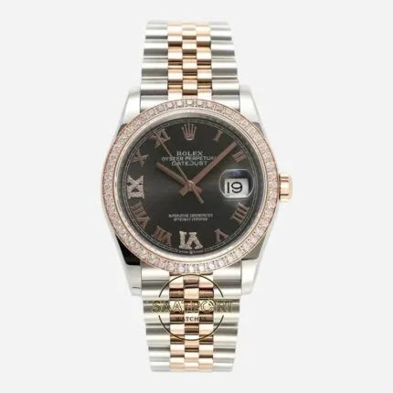 Rolex Datejust 36mm Chocolate Brown Roma Kadran Jubilee 126281RBR Super Clone Eta