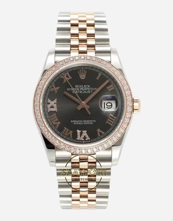 Rolex Datejust 36mm Chocolate Brown Roma Kadran Jubilee 126281RBR Super Clone Eta