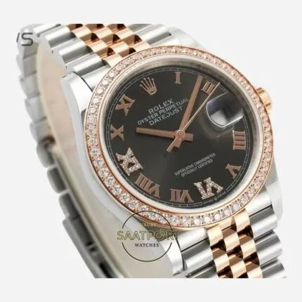 Rolex Datejust 36mm Chocolate Brown Roma Kadran Jubilee 126281RBR Super Clone Eta