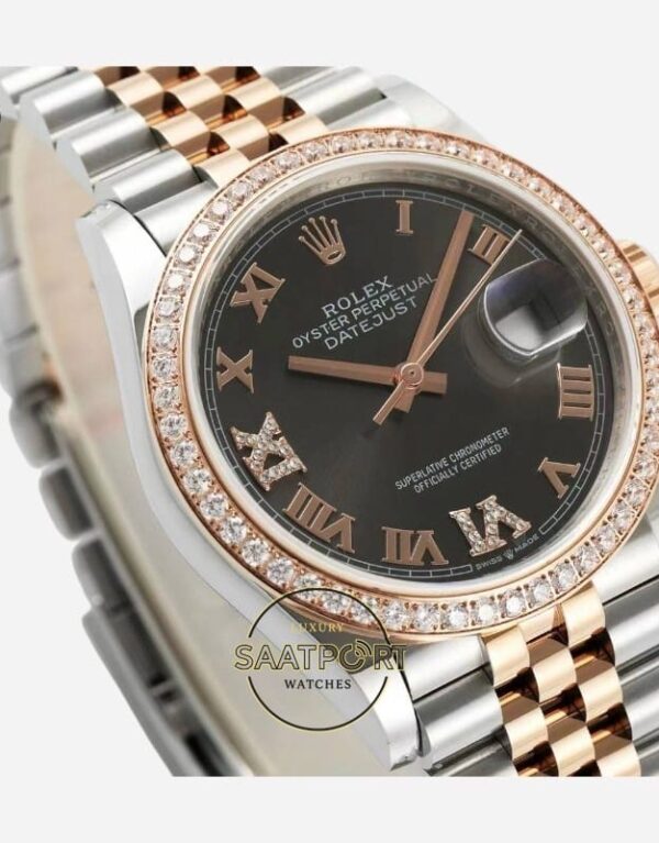 Rolex Datejust 36mm Chocolate Brown Roma Kadran Jubilee 126281RBR Super Clone Eta