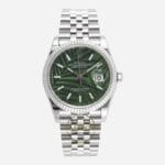 Rolex Datejust 36mm Green Palm Motif Dial 126234 Super Clone Eta