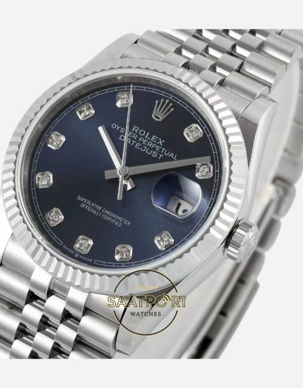 Rolex Datejust 36mm Mavi Kadran Super Clone Eta