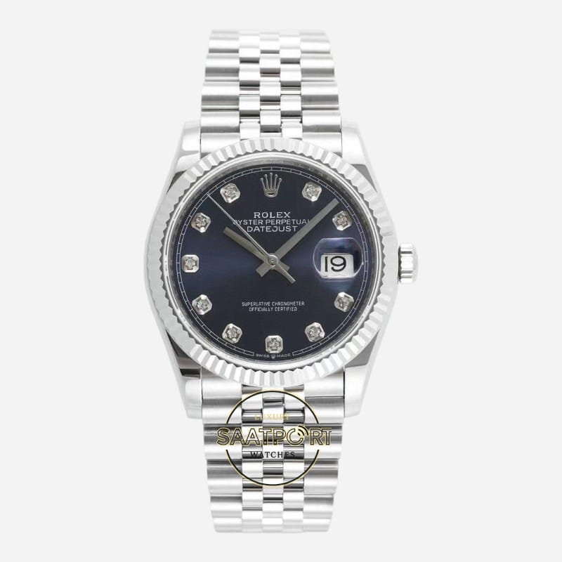 Rolex Datejust 36mm Mavi Kadran Super Clone Eta