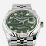 Rolex Datejust 36mm Yeşil Palm Motif Baget 126234 Super Clone Eta