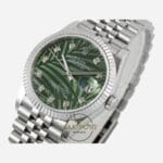 Rolex Datejust 36mm Yeşil Palm Motif Baget 126234 Super Clone Eta