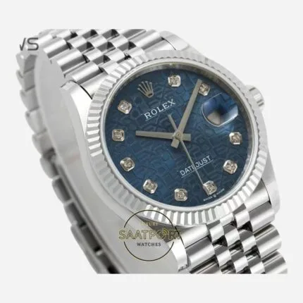 Rolex Datejust 36mm jübilee Mavi Motifli Kadran 126234 Super Clone ETA