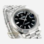 Rolex Day Date 228236 Parlak Siyah Kadran 40mm 904L Çelik Super Clone ETA