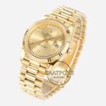 Rolex Day Date 228238 Şampanya Roman Kadran 40mm 904L Gold Çelik Super Clone ETA
