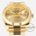 Rolex Day Date 228238 Şampanya Roman Kadran 40mm 904L Gold Çelik Super Clone ETA