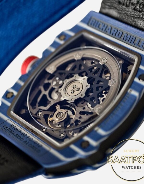 Richard Mille RM 67-02 Fernando Alonso Blue Carbon Super Clone ETA
