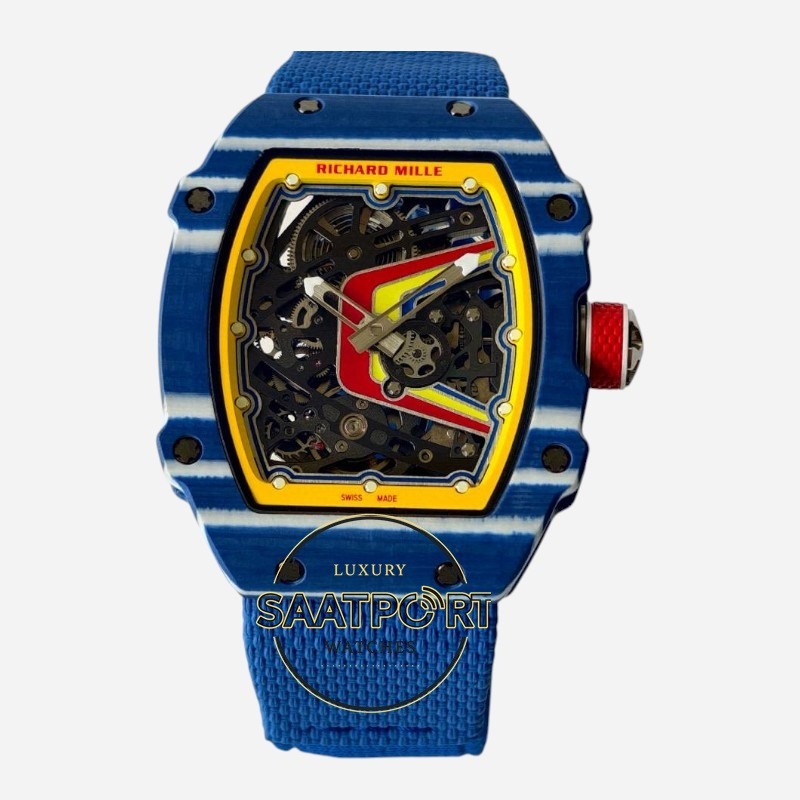 Richard Mille RM 67-02 Fernando Alonso Blue Carbon Super Clone ETA Richard Mille RM 67-02 Fernando Alonso Blue Carbon Super Clone ETA