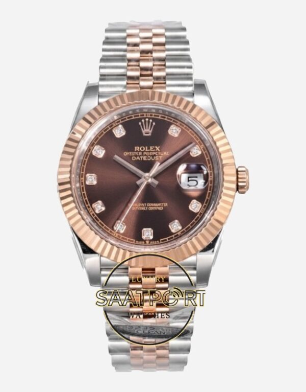 Rolex Datejust 126331 Clean Factory 41mm Taşlı Kadran 904L Jubilee 3235 Super Clone ETA