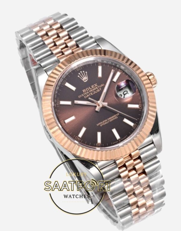 Rolex Datejust 126331 Vs Factory 41mm Çikolata Kadran 904L Jubilee 3235 Super Clone ETA