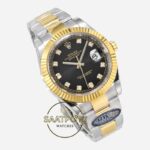 Rolex Datejust 126333 Clean Factory 41mm Taşlı Siyah Kadran 904L Oyster 3235 Super Clone ETA