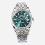 Rolex Datejust 126334 Clean Factory 41mm Nane Yeşili Kadran 904L Jubilee 3235 Super Clone ETA
