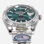 Rolex Datejust 126334 Clean Factory 41mm Nane Yeşili Kadran 904L Jubilee 3235 Super Clone ETA