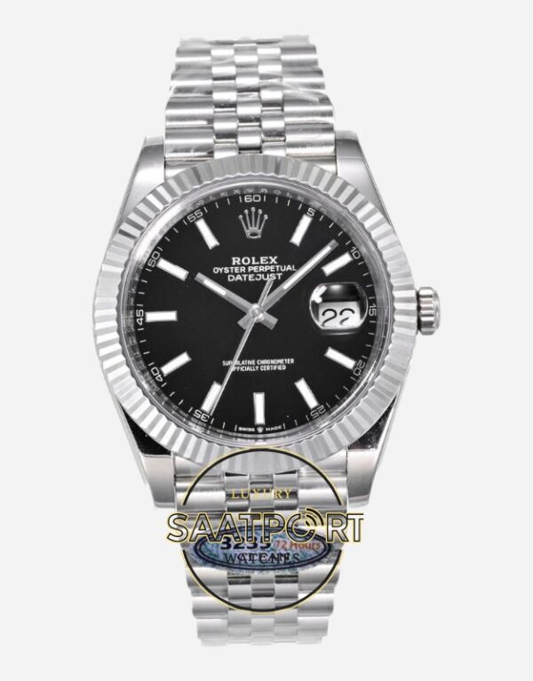 Rolex Datejust 126334 Clean Factory 41mm Parlak Siyah Kadran 904L Jubilee 3235 Super Clone ETA