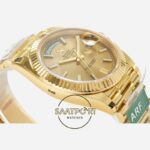 Rolex Day Date 228238 Şampanya Kadran 40mm Full Gold 904L Çelik Super Clone ETA
