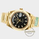 Rolex Day Date 228238 Siyah Oniks Kadran 40mm Full Gold 904L Çelik Super Clone ETA
