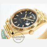 Rolex Day Date 228238 Siyah Oniks Kadran 40mm Full Gold 904L Çelik Super Clone ETA
